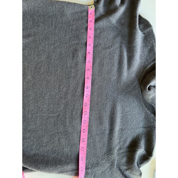 NY & Co gray knit pullover turtleneck sweater 100% acrylic cozy fall/winter top - Picture 4 of 5